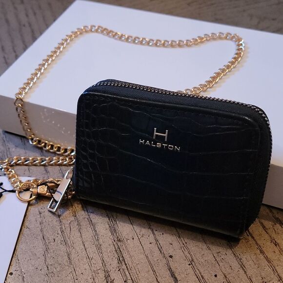 Black and gold necklace wallet by Halston NWT 🖤 - Picture 10 of 10